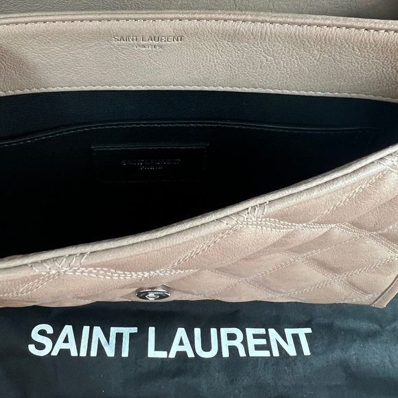 Authentic Tan Becky YSL Bag with Silver Hardware - Picture 4 of 4